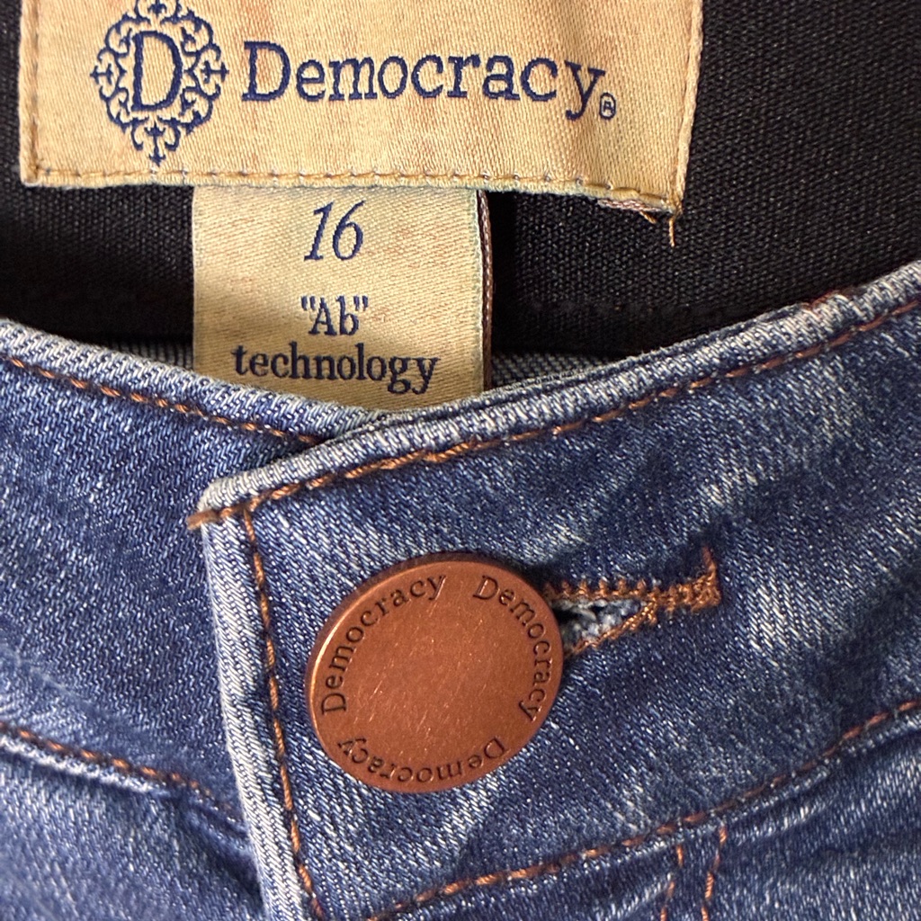 Democracy | Like New Ab Technology High Rise Ankle Distressed Skinny Jeans Sz 16 — image 2 of 8